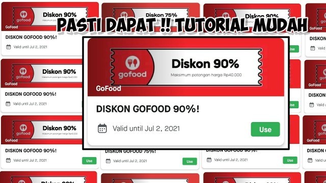 'TUTORIAL DAPAT VOUCHER GOFOOD 90%, 75% Terbaru'