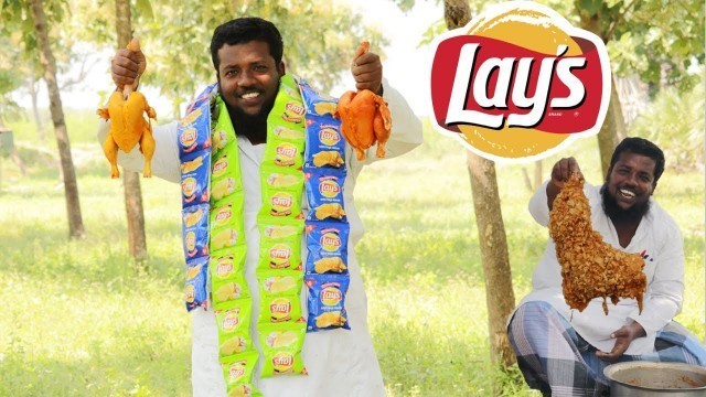 'Lay\'s Chicken | Villatic Foods | Tamil | Lay\'s Chicken recipe cooking in Village prepared by bhai'