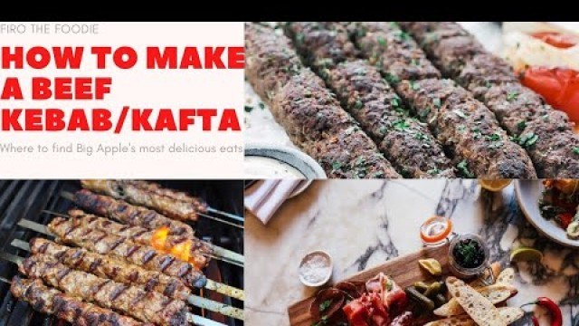 'How to make beef kaftah/kebab(Lebanese Food'