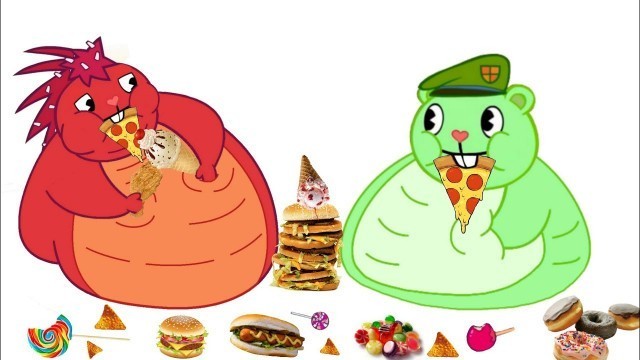 'FLIPPY AND FLAKY GET OBSESSED ON JUNK FOOD'