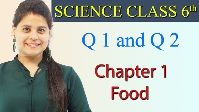 'Q 1 and Q 2 - Chapter 1 - Food : Where Does It Come From - Science Class 6'