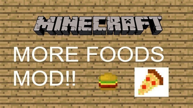 'Minecraft| XL FOODS MOD!!! | Mod showcase'