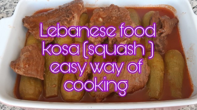 'kosa( SQUASH) Lebanese food.easy and yummy way of cooking. # anamor vlog'