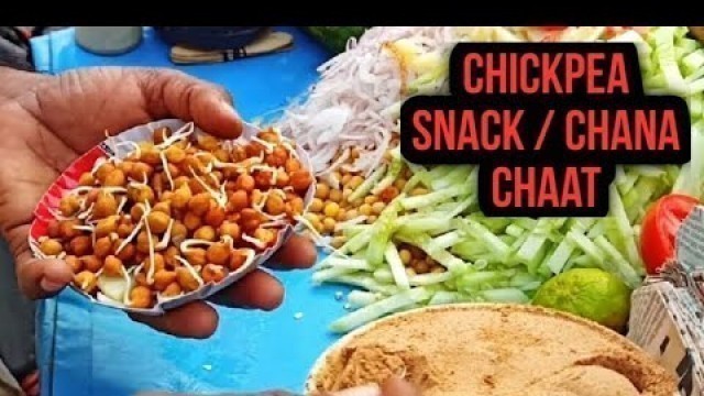 'Chickpea Snack / Chana Chaat / Chola Makha - Kolkata Famous Street Food'