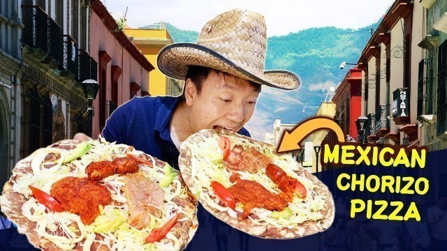 'BREAKFAST: MEXICAN PIZZA (Tlayuda) & Mexican STREET FOOD at Local Market in Oaxaca'