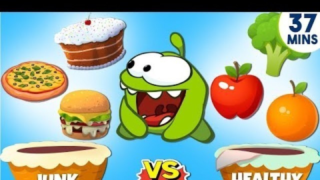 'Om Nom - Junk Food V/S Veggies | Activities for Children | Videos for Kids | HooplaKidz TV'