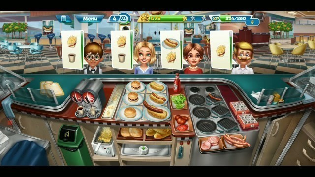 'Fast food court Level 36 | cooking fever | Love of games'