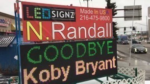 'Goodbye Koby Bryant from Ledsignz and Lebanese food Pita-Potle in North Randall'