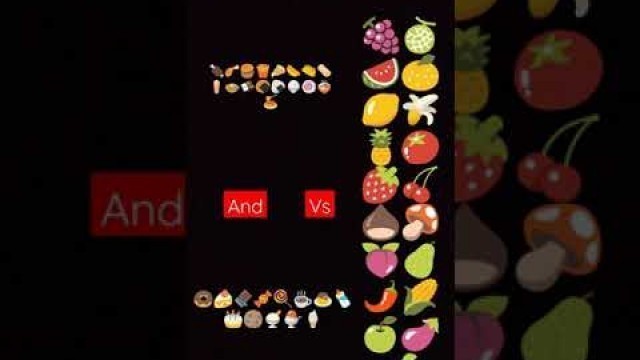 'fruits vs junk food vs sweets'