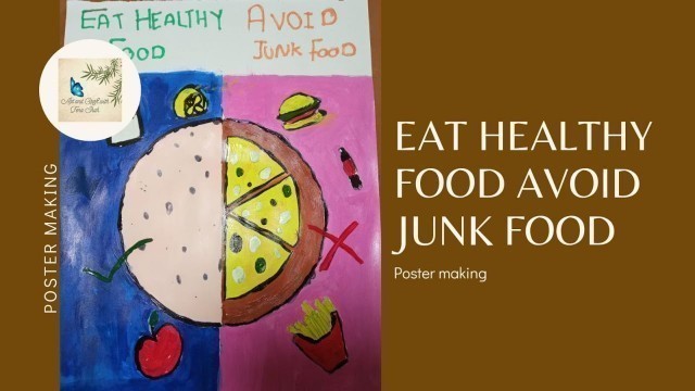 'Poster on Avoid Junk Food | Poster Making'