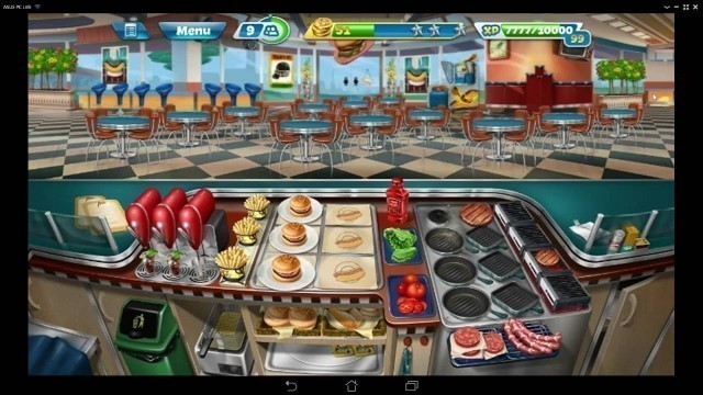 'cooking fever Fast Food Court Level - 1 to 5 Mobile Game'