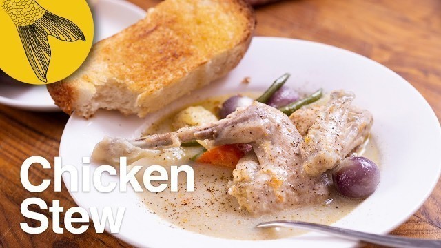 'Chicken white stew recipe—Kolkata cabin-style Bengali chicken stew—Kolkata street food'