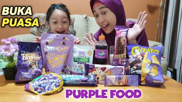 'Buka Puasa Makan Warna Ungu ♥ Purple Food | Makan-Makan Aqilla\'s Diary'