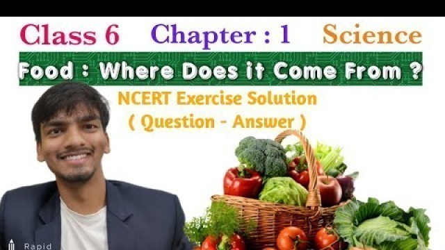 'Food : Where Does It Come From ? | Exercise Question-Answer| Full Chapter Class 6 Science | NCERT'