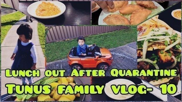 'LOVE LEBANESE FOOD || Lunch outing || Tunus family vlog-10'