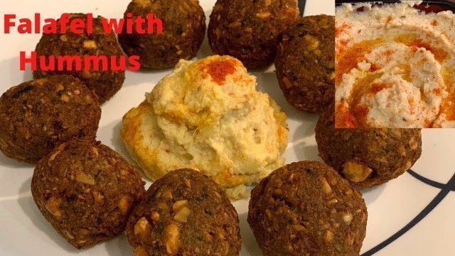 'Falafel With Hummus | Homemade Hummus | Lebanese Food | How to make falafel and hummus at home |'