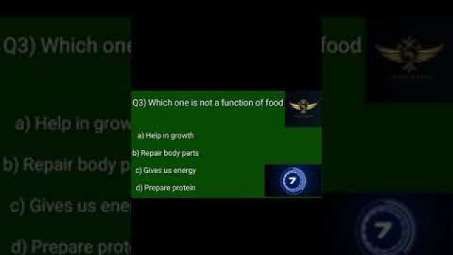 'SCIENCE CLASS 6 FOOD-WHERE DOES IT COME FROM||#SHORT||MS MCQ'