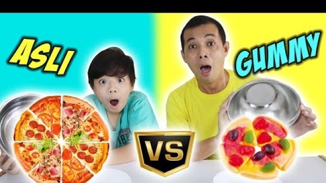 'TANTANGAN MAKANAN ASLI VS PERMEN JELI ! REAL FOOD VS GUMMY Part 2 | Challenge Lucu | CnX Adventurers'