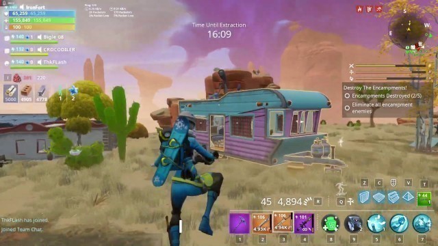 'How to collect junk food in a 70+ thunder Route 99 or Ghost town zone(Fortnite Save The World)'