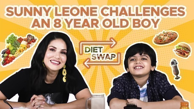 'Sunny Leone Swaps Diet With A Junk Food Lover| Food Challenge | Sunny Leone | Zomato'