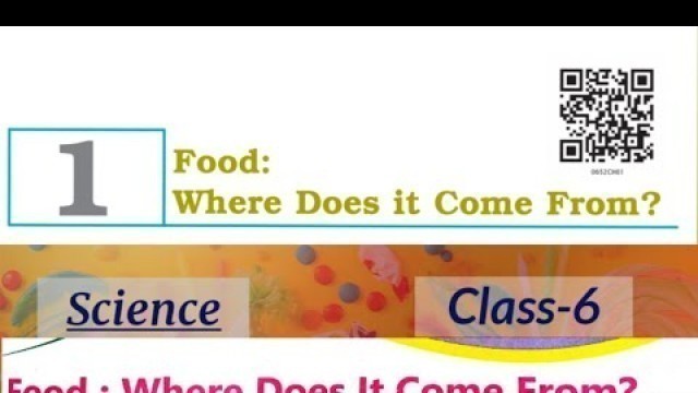 'Food: Where Does it Come From // Science Chapter 1 // Class 6 // Full Chapter Explanation in Hindi'