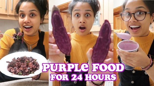 'i only ate purple food for 24 hours | clickfortaz'