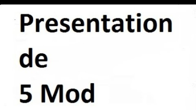 'Persentation de 5 mod minecraft'