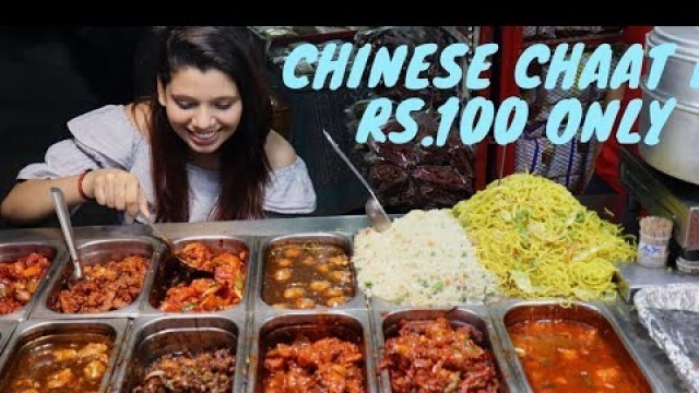 'CHINESE CHAT in  RS.100/- ONLY CR PARK | Chinese Platter |  Indian Chinese Food | Street Food'