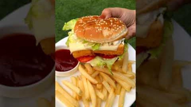 'cheesy paneer burger || BURGER 