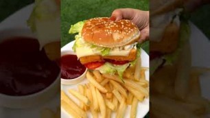 'cheesy paneer burger || BURGER 