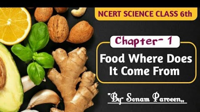 'NCERT Science || CLASS - 6 || Ch. 1 - Food: Where Does It Comes From || By Sonam Ma\'am'