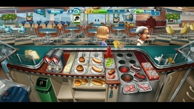 'Level 16 | Fast  Food Court | Cooking Fever | Love of games'