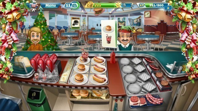 'Cooking Fever || Fast Food Court || Level #09 || Games For Kids || 3 ⭐⭐⭐'