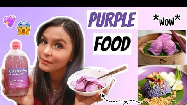 'I Ate Only *PURPLE FOOD* For 24 Hours / Purple Food Challenge!'