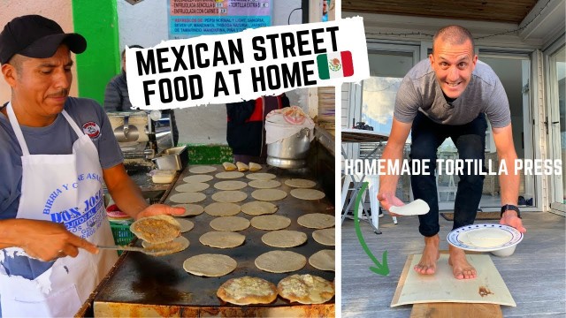 'Best TACOS in Guadalajara, MEXICO and recreating them at home! Mexican street food'