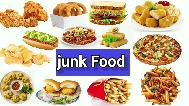 'Junk food  Name | Fast Food | Junk Food Vocabulary | Fast Food Name | Fast food'